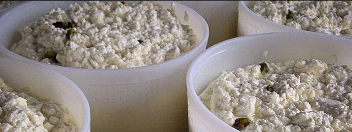 several bowls of what looks like cottage cheese