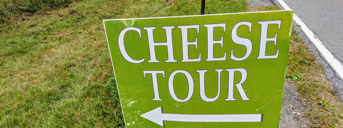 Cheese Tour sign