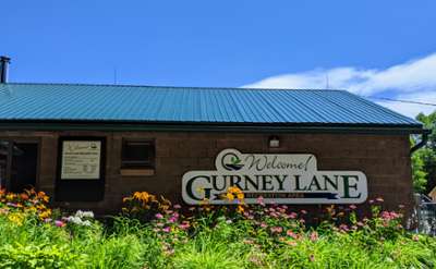 gurney lane recreation building and sign