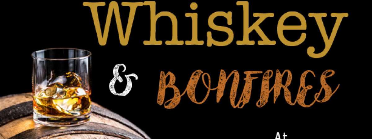 whiskey bonfires event poster