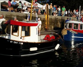 two tugboats in the water