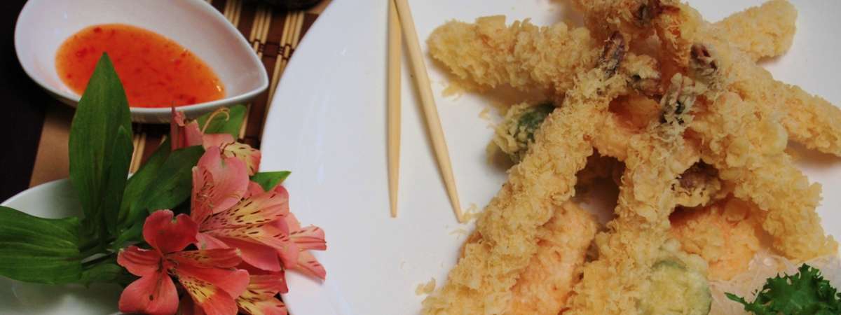 tempura with dipping sauces