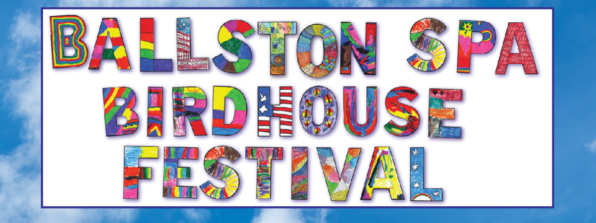 poster for the Ballston Spa Birdhouse festival