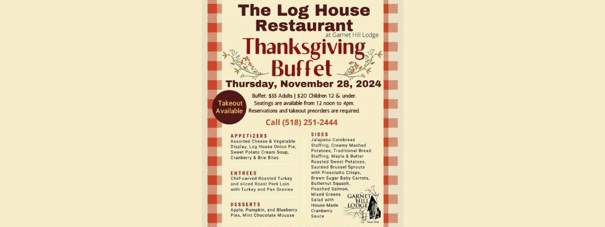 thanksgiving buffet menu