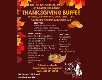 thanksgiving buffet menu