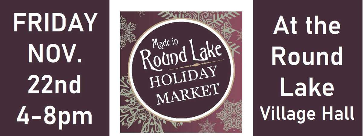 Round Lake Holiday Market Banner