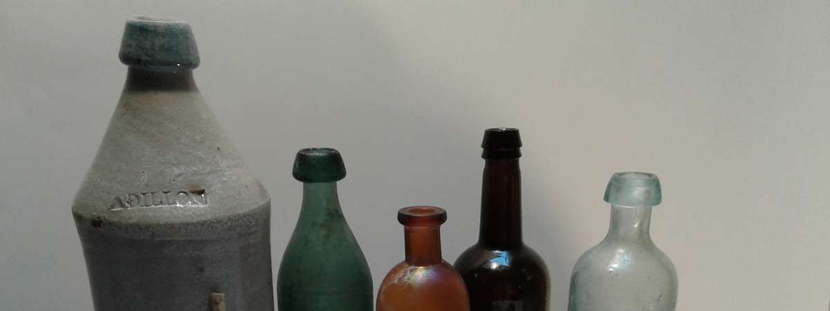 Photo of glass bottles