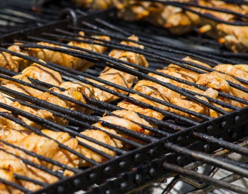 Chicken on Grill Photo