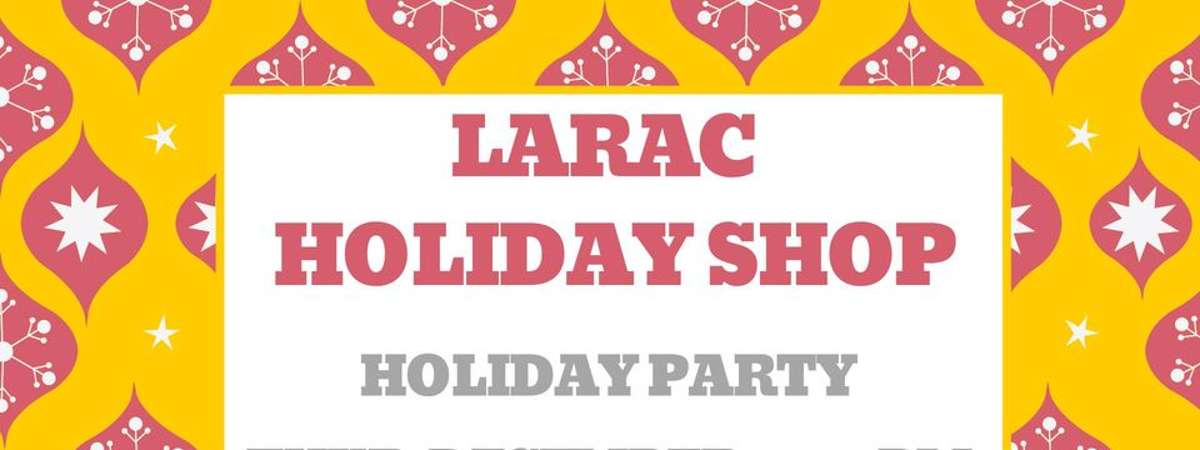 larac holiday shop banner
