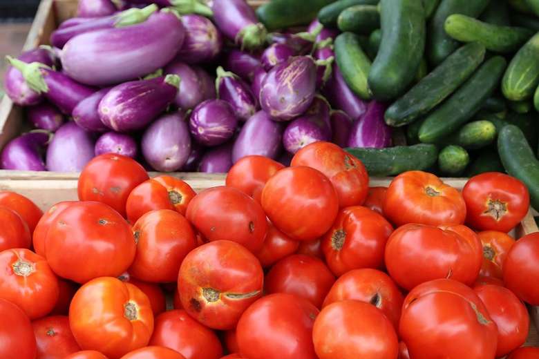 Summer veggies at the Market