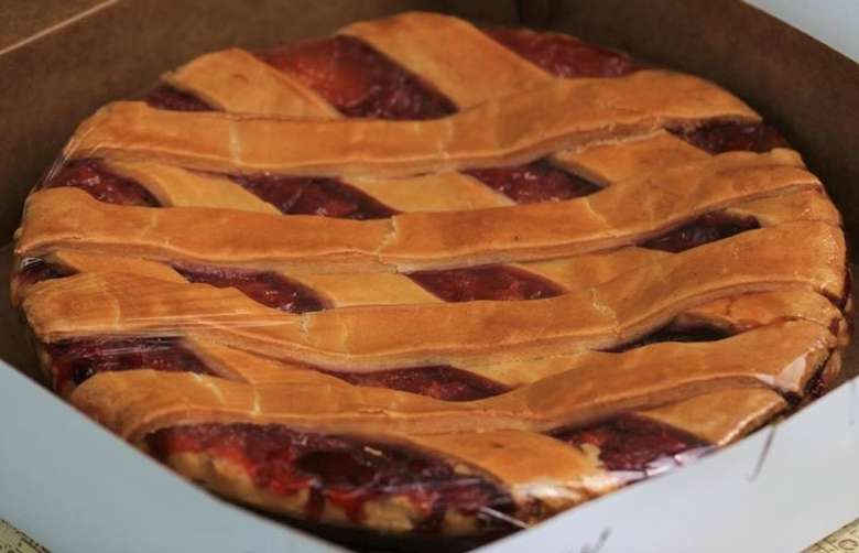 Fresh baked pies at the Market