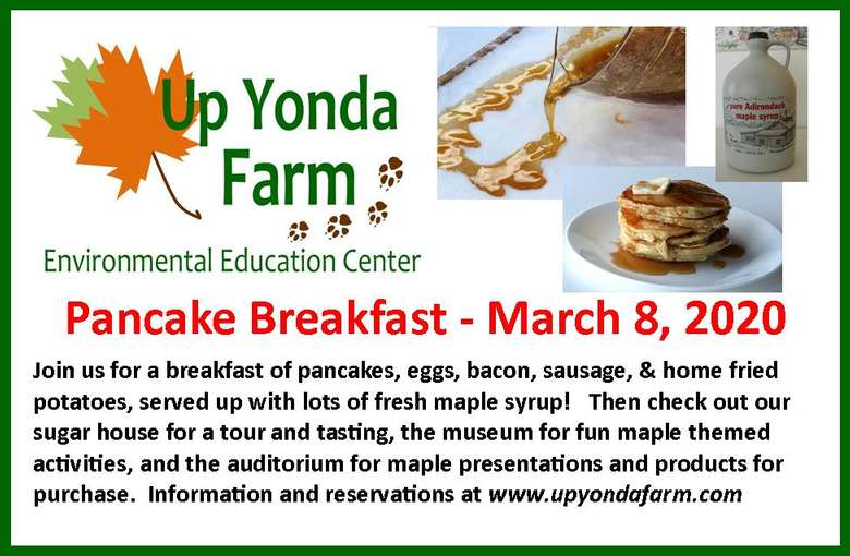 Mar 8 2020 Maple Festival & Pancake Breakfast Sunday, Mar 8, 2020