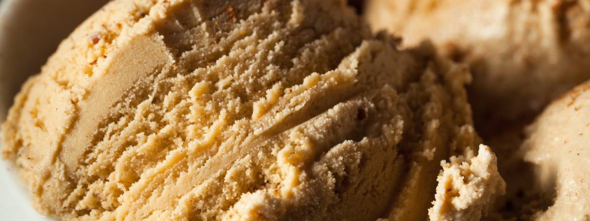 closeup of ice cream