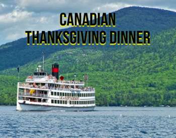 cruise ship with text canadian thanksgiving dinner