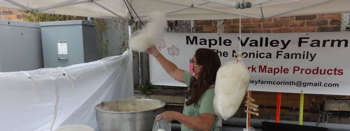 maple cotton candy vendor