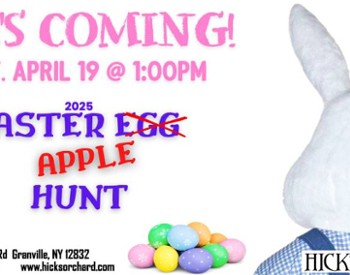 easter egg apple hunt poster