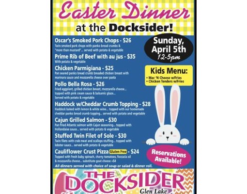 easter dinner docksider menu