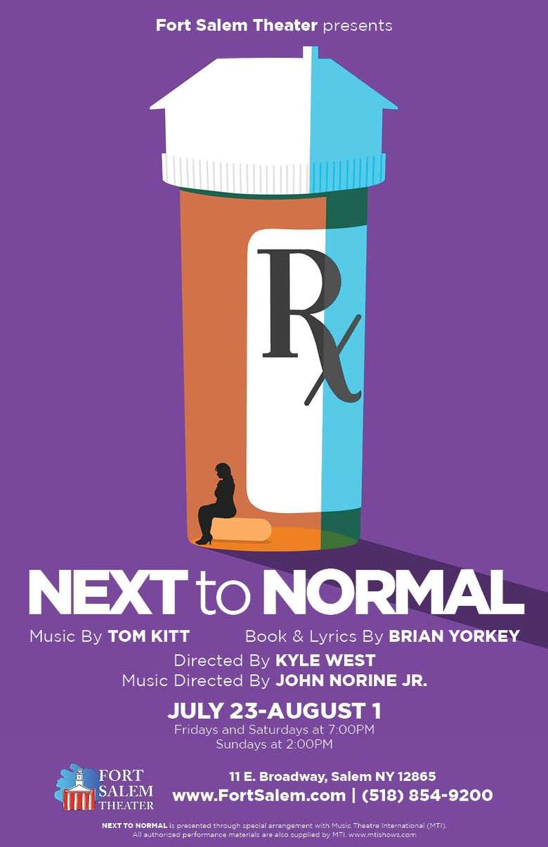 Next To Normal Friday Jul 23 21 Until Sunday Aug 1 21 Saratoga Springs Ny Events