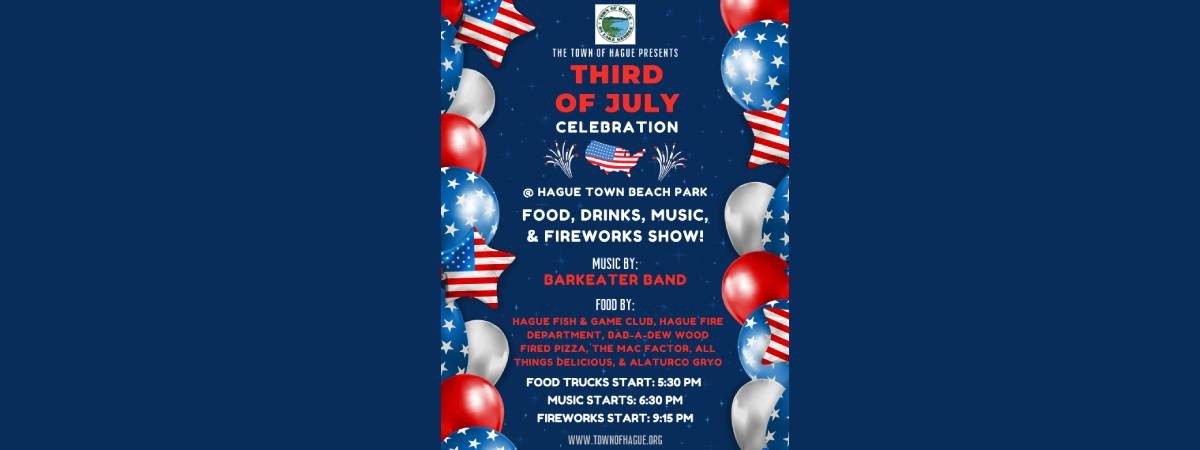 hague 3rd of july flier