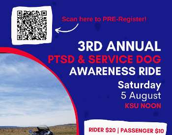 3rd Annual PTS & Service Dog Awareness Ride