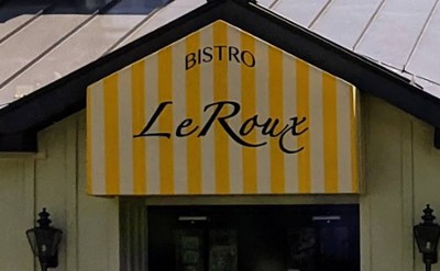 exterior of bistro leroux