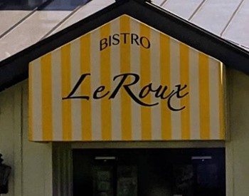 exterior of bistro leroux