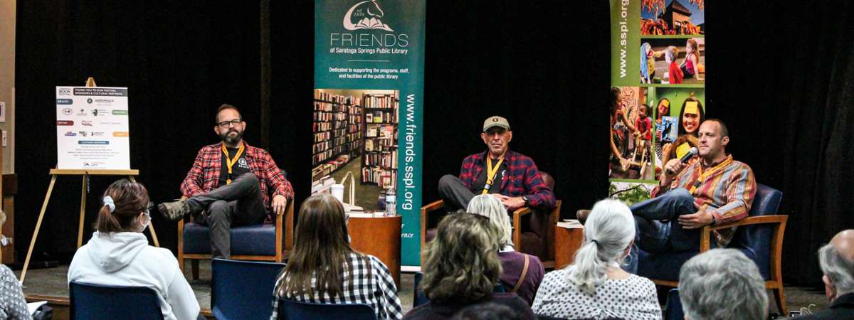 people at a book reading