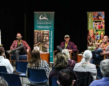 people at a book reading