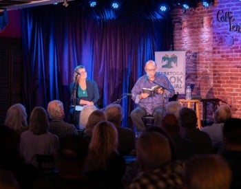 book festival book talk at Caffe Lena