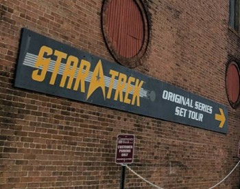 star trek original series set tour sign