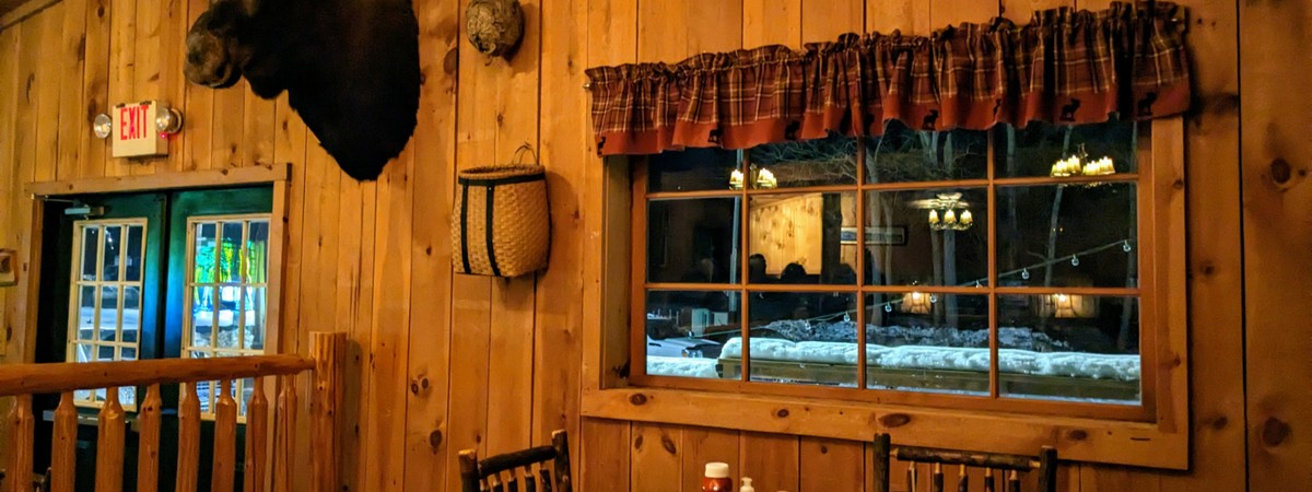 interior of adirondack bar and grill