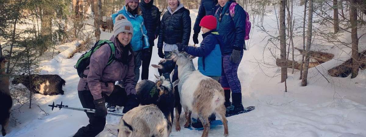 Snowshoe Adventure at intothewoodsfarmny.com