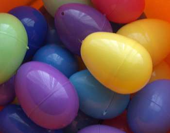 plastic colored eggs