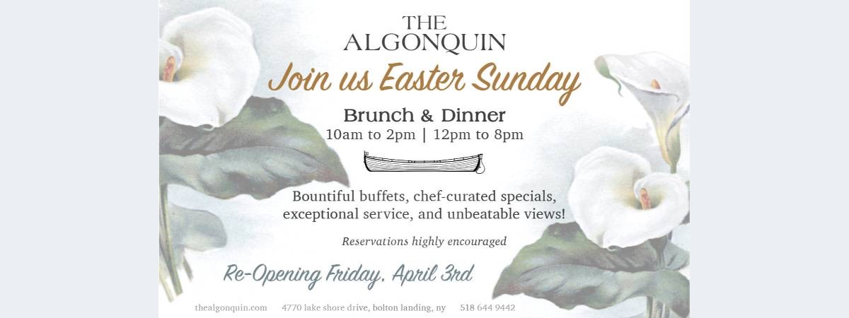 algonquin easter sunday info