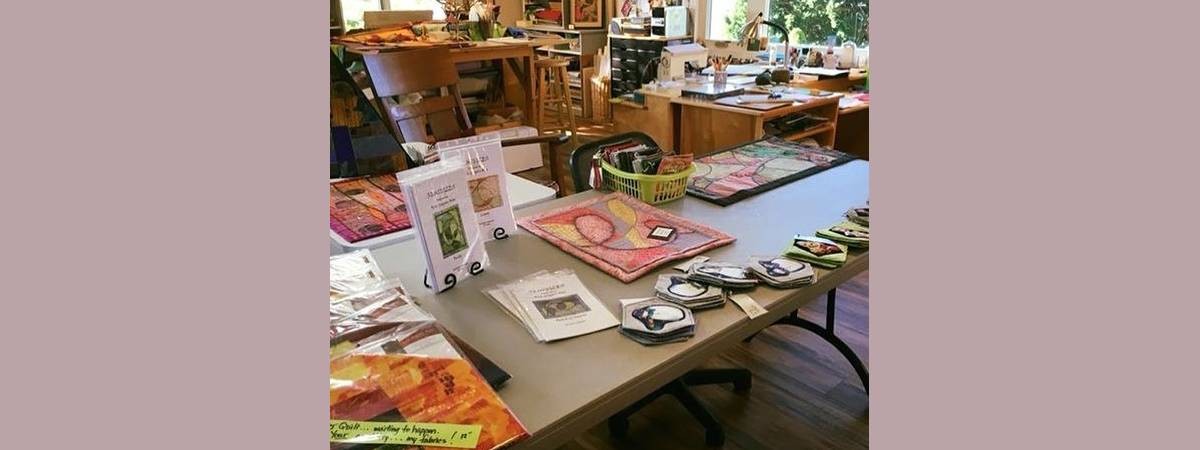 table with art