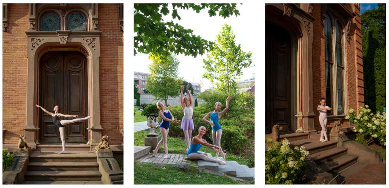 Photo by Susan Blackburn three images of dancers