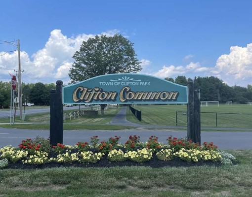 sign for clifton common