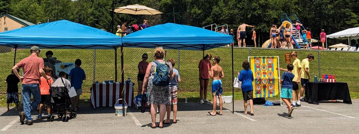 people at gurney lane family fun day