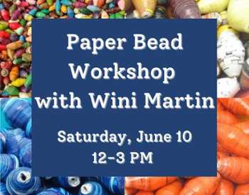 paper bead workshop flyer