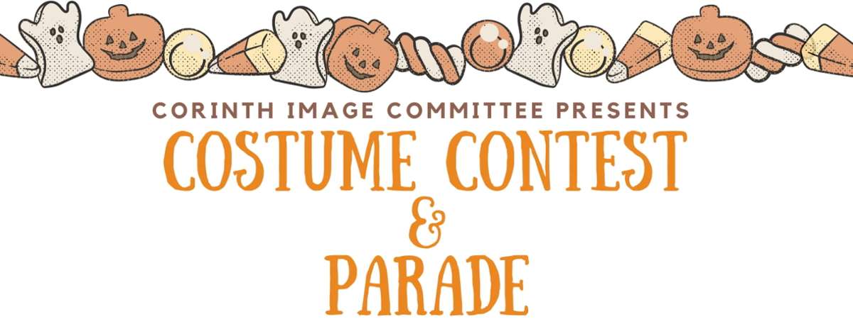Flyer for the Costume Parade & Contest at the 2nd Annual Corinth Fall Festival