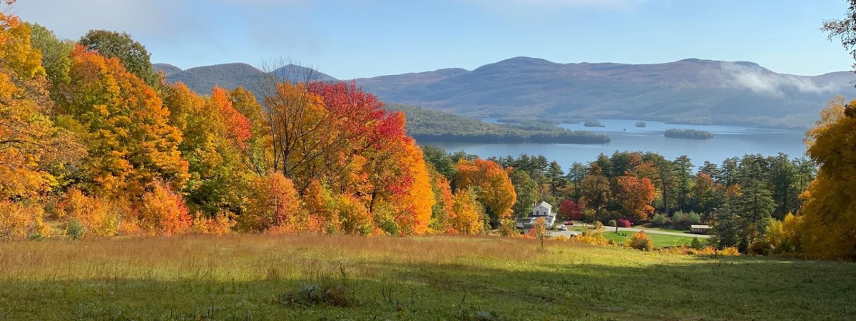 Up Yonda Farm Fall Foliage Vista View