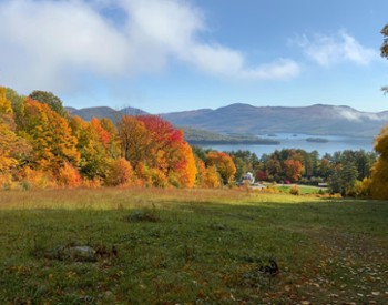 Up Yonda Farm Fall Foliage Vista View