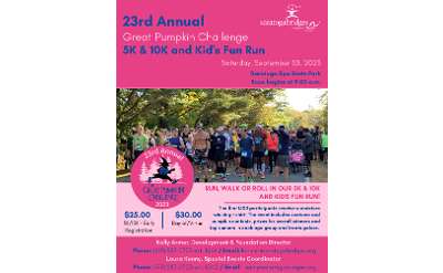 Event Flier. View more details here: https://www.giveffect.com/campaigns/24587-23rd-annual-great-pumpkin-challenge-5k-10k