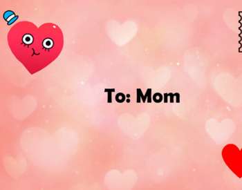 valentine envelope to mom