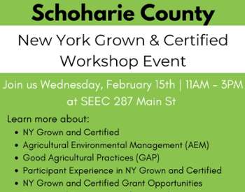 new york grown & certified workshop event flyer