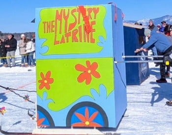 outhouse races on frozen lake george