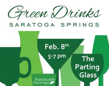 Green Drinks February promotional flyer