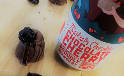 Chocolate Cherry Beer and Cherry Stout Truffle