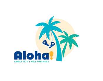 Aloha 5K and 1 Mile Fun Walk Logo