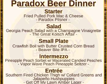 Our menu the culinary team put together for this sure to be amazing event